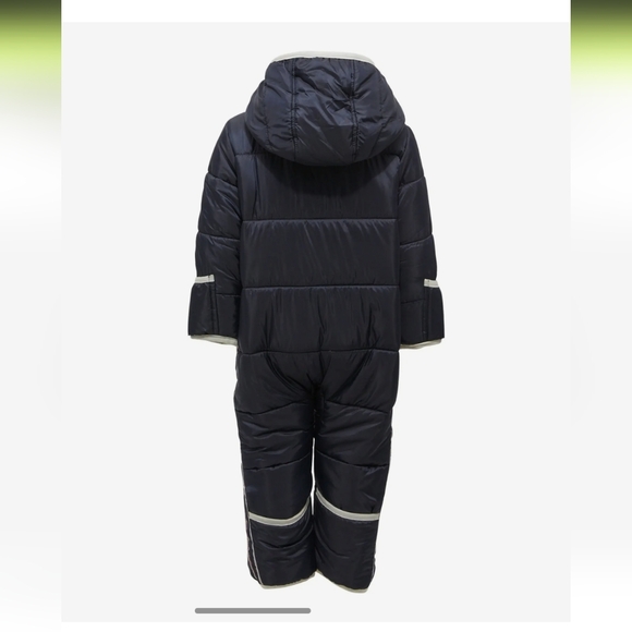 Izod Woven Snowsuit Navy Blue 6-12M - Picture 4 of 5